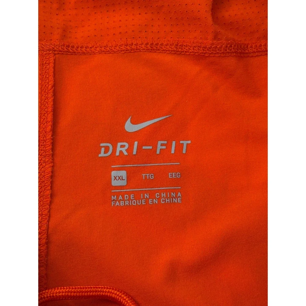 Nike Illinois Fighting Illini Dri-FIT On-Field Shorts Orange Navy Mens XXL
